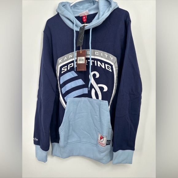 Sporting Kansas City MLS Hoodie Mitchell And Ness Size M $110 - Picture 1 of 7